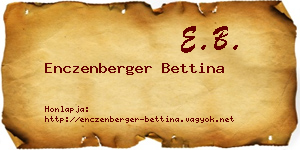Enczenberger Bettina névjegykártya