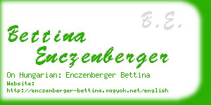 bettina enczenberger business card